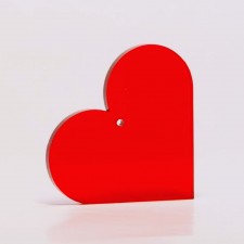 Plexi cuore rosso